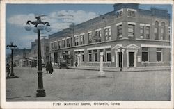 First National Bank Oelwein, IA Postcard Postcard Postcard