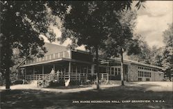 Ann McKee Recreation Hall, Camp Grandview, Y.W.C.A Postcard