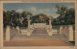 Approach to Rensselaer Polytechnic Institute Postcard