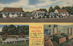 Phillips Motel Louisville, KY Postcard Postcard Postcard