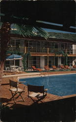 Swimming Pool at Santa Ynez Inn Pacific Palisades, CA Postcard Postcard Postcard
