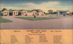 Olympic Auto Villa Santa Monica, CA Postcard Postcard Postcard