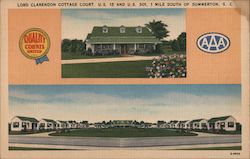 Lord Clarendon Cottage Court Summerton, SC Postcard Postcard Postcard