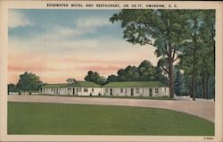 Edgewater Motel and Restaurant Postcard