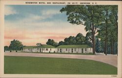 Edgewater Motel and Restaurant Awendaw, SC Postcard Postcard Postcard