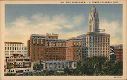 Neil House and A.I.U Tower Columbus, OH Postcard Postcard Postcard