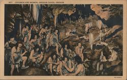 Cavemen and Women, Oregon Caves Postcard