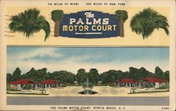 The Palms Motor Court Postcard