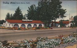 Valley Motel Santa Maria, CA Postcard Postcard Postcard