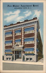 Fox Manor Apartment Hotel Postcard