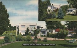 Garden Motel Coeur d'Alene, ID Postcard Postcard Postcard
