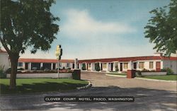 Clover Court Motel Postcard