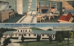 Town and Country Motor Lodge Postcard