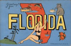 Greetings from Florida Postcard