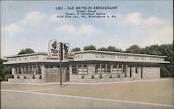 Lou-Jac Drive-In Restaurant Postcard