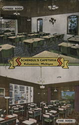 Schensul's Cafeteria Postcard