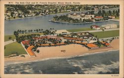 The Bath Club and St. Francis Hospital Postcard