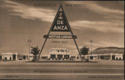 De Anza Motor Lodge Postcard