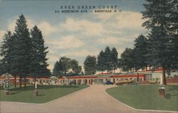 Ever Green Court Asheville, NC Postcard Postcard Postcard