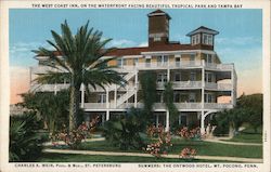 The West Coast Inn on the Water Front Facing Tampa Bay Postcard