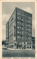 Hotel Roosevelt - Wabash Ave. at Roosevelt Road Postcard
