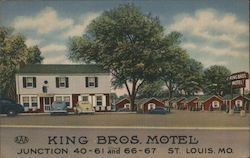 King Bros. Motel St. Louis, MO Postcard Postcard Postcard