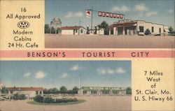 Benson's Tourist City St. Clair, MO Postcard Postcard Postcard