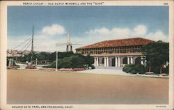 Beach Chalet Old Dutch Windmill and the GJOA Postcard