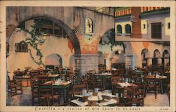 Castilla Restaurant St. Louis, MO Curt Teich Postcard Postcard Postcard