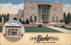 J.H. Becker & Sons, Distinctive Funeral Directorship Postcard