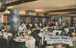 Persian Room - Hotel Sir Francis Drake Postcard