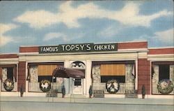Topsy's Famous Chicken Postcard