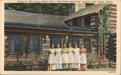 The Wagon Wheel Girls Postcard