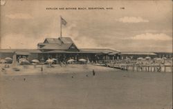 Pavilion and Bathing Beach Edgartown, MA Postcard Postcard Postcard