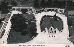 Aerial View of Rock Hill Tennis Court Postcard