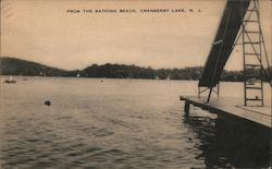 From the Bathing Beach Cranberry Lake, NJ Postcard Postcard Postcard