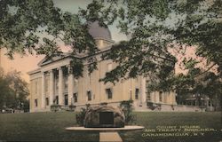 Court House and Treaty Boulder Postcard