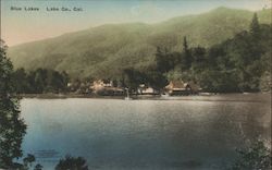 Blue Lakes Upper Lake, CA Postcard Postcard Postcard