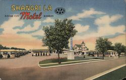 Shangri La Motel Dodge City, KS Postcard Postcard Postcard