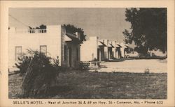 Selle's Motel - Cameron, Missouri Postcard