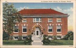 La Grange Public Library Illinois Postcard Postcard Postcard