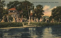 Gala Day on Indian Island Postcard