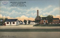 Brown's Cottages Postcard