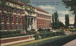 Soldiers and Sailors Memorial Hospital Masonic Home Utica, NY Postcard Postcard Postcard