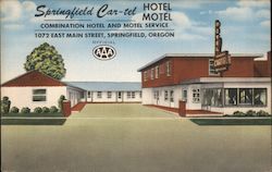 Springfield Car-tel Hotel Motel Postcard