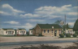 Boxwood Court & Restaurant Postcard