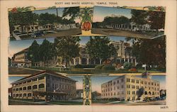 Scott and White Hospital, Temple, Texas Postcard