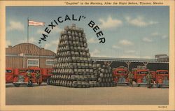 Empties in the Morning - Mexicali Beer Postcard