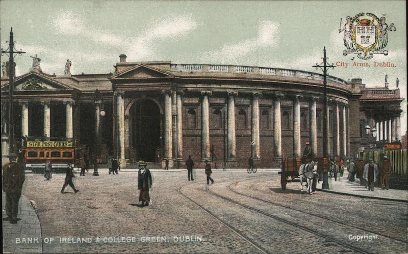 Bank of Ireland and College Green Dublin