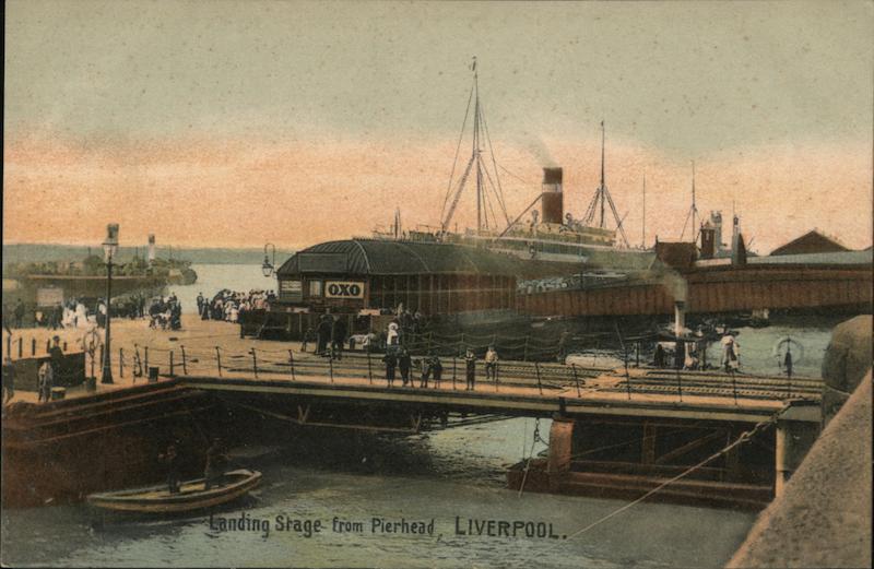 Landing Stage from Pierhead, Liverpool England Merseyside